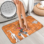 Greater Western Sydney Giants Bathroom Set Mascot Cartoon Football Illustration Style