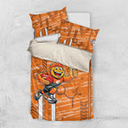 Greater Western Sydney Giants Bedding Set Mascot Cartoon Football Illustration Style