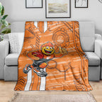 Greater Western Sydney Giants Blanket Mascot Cartoon Football Illustration Style