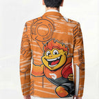 Greater Western Sydney Giants Blazer Mascot Cartoon Football Illustration Style
