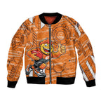 Greater Western Sydney Giants Bomber Jacket Mascot Cartoon Football Illustration Style