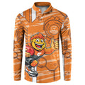 Greater Western Sydney Giants Button Sweatshirt Mascot Cartoon Football Illustration Style