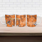 Greater Western Sydney Giants Ceramic Mug Mascot Cartoon Football Illustration Style