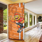 Greater Western Sydney Giants Door Cover Mascot Cartoon Football Illustration Style