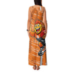 Greater Western Sydney Giants Family Matching Tank Maxi Dress and Hawaiian Shirt Mascot Cartoon Football Illustration Style