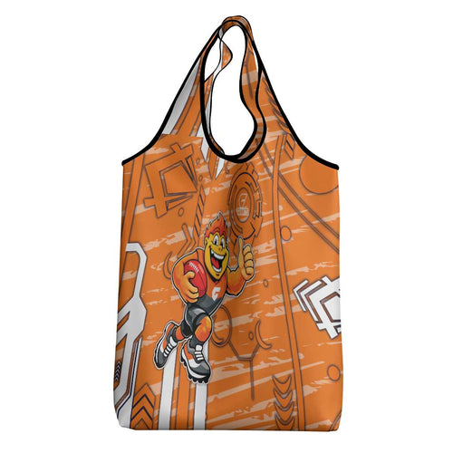 Greater Western Sydney Giants Grocery Bag Mascot Cartoon Football Illustration Style