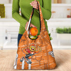 Greater Western Sydney Giants Grocery Bag Mascot Cartoon Football Illustration Style