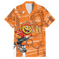 Greater Western Sydney Giants Hawaiian Shirt Mascot Cartoon Football Illustration Style