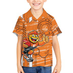 Greater Western Sydney Giants Hawaiian Shirt Mascot Cartoon Football Illustration Style