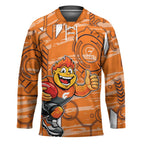 Greater Western Sydney Giants Hockey Jersey Mascot Cartoon Football Illustration Style