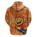 Greater Western Sydney Giants Hoodie Mascot Cartoon Football Illustration Style