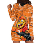 Greater Western Sydney Giants Hoodie Dress Mascot Cartoon Football Illustration Style