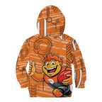 Greater Western Sydney Giants Kid Hoodie Mascot Cartoon Football Illustration Style