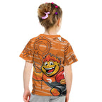 Greater Western Sydney Giants Kid T Shirt Mascot Cartoon Football Illustration Style