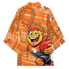 Greater Western Sydney Giants Kimono Mascot Cartoon Football Illustration Style