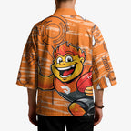 Greater Western Sydney Giants Kimono Mascot Cartoon Football Illustration Style