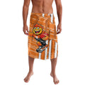 Greater Western Sydney Giants Lavalava Mascot Cartoon Football Illustration Style