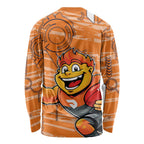 Greater Western Sydney Giants Long Sleeve Shirt Mascot Cartoon Football Illustration Style