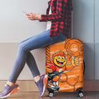 Greater Western Sydney Giants Luggage Cover Mascot Cartoon Football Illustration Style