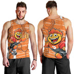 Greater Western Sydney Giants Men Tank Top Mascot Cartoon Football Illustration Style