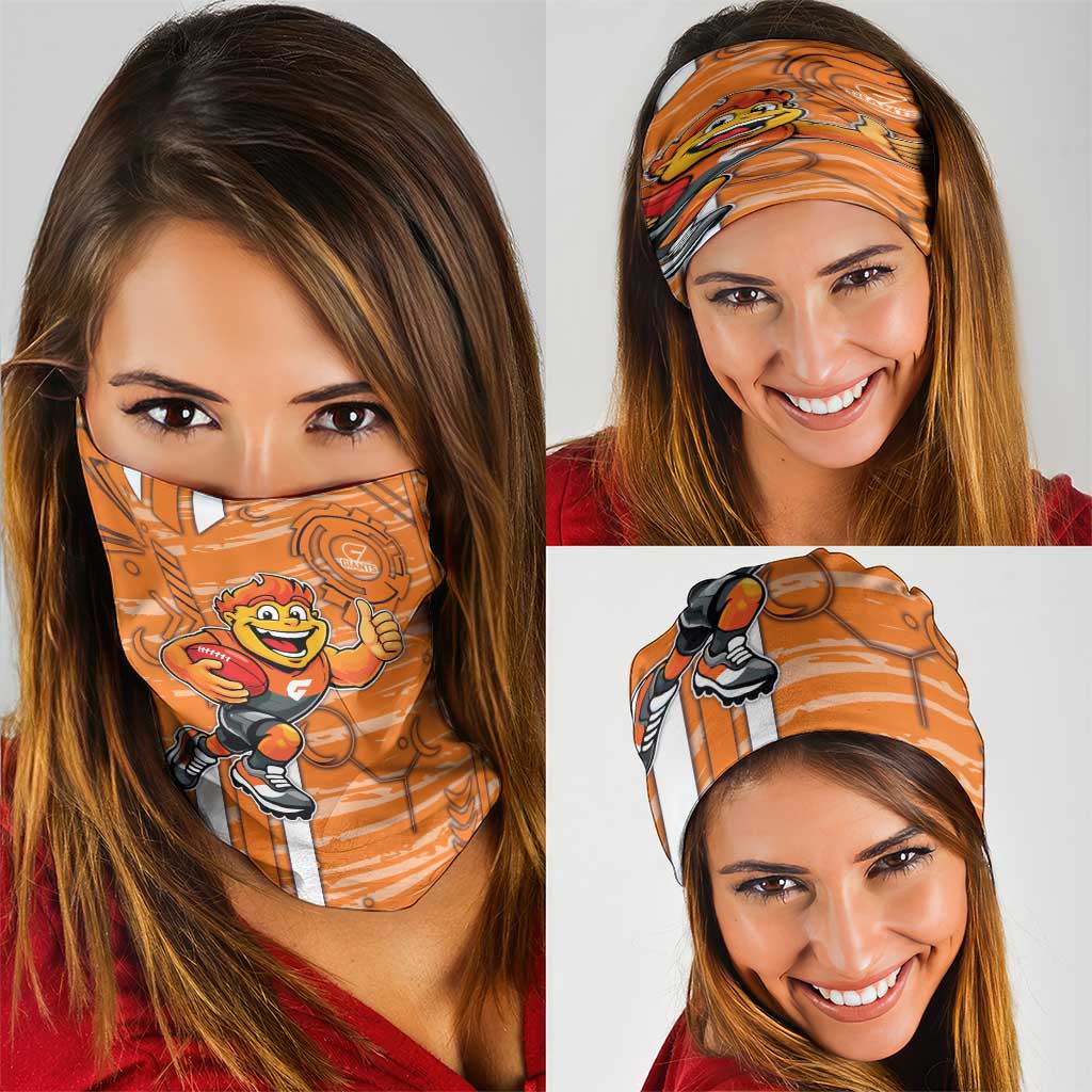 Greater Western Sydney Giants Neck Gaiter Mascot Cartoon Football Illustration Style