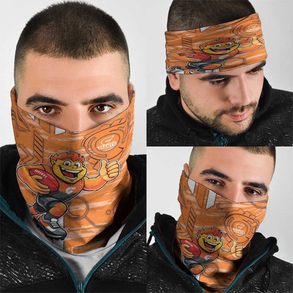 Greater Western Sydney Giants Neck Gaiter Mascot Cartoon Football Illustration Style