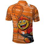 Greater Western Sydney Giants Polo Shirt Mascot Cartoon Football Illustration Style