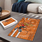 Greater Western Sydney Giants Puzzle Mascot Cartoon Football Illustration Style