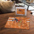Greater Western Sydney Giants Puzzle Mascot Cartoon Football Illustration Style