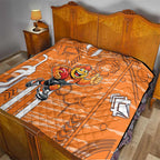 Greater Western Sydney Giants Quilt Mascot Cartoon Football Illustration Style
