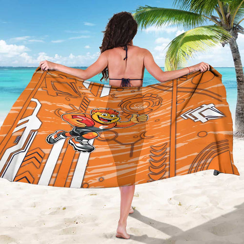 Greater Western Sydney Giants Sarong Mascot Cartoon Football Illustration Style