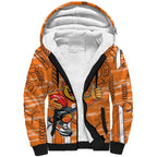 Greater Western Sydney Giants Sherpa Hoodie Mascot Cartoon Football Illustration Style