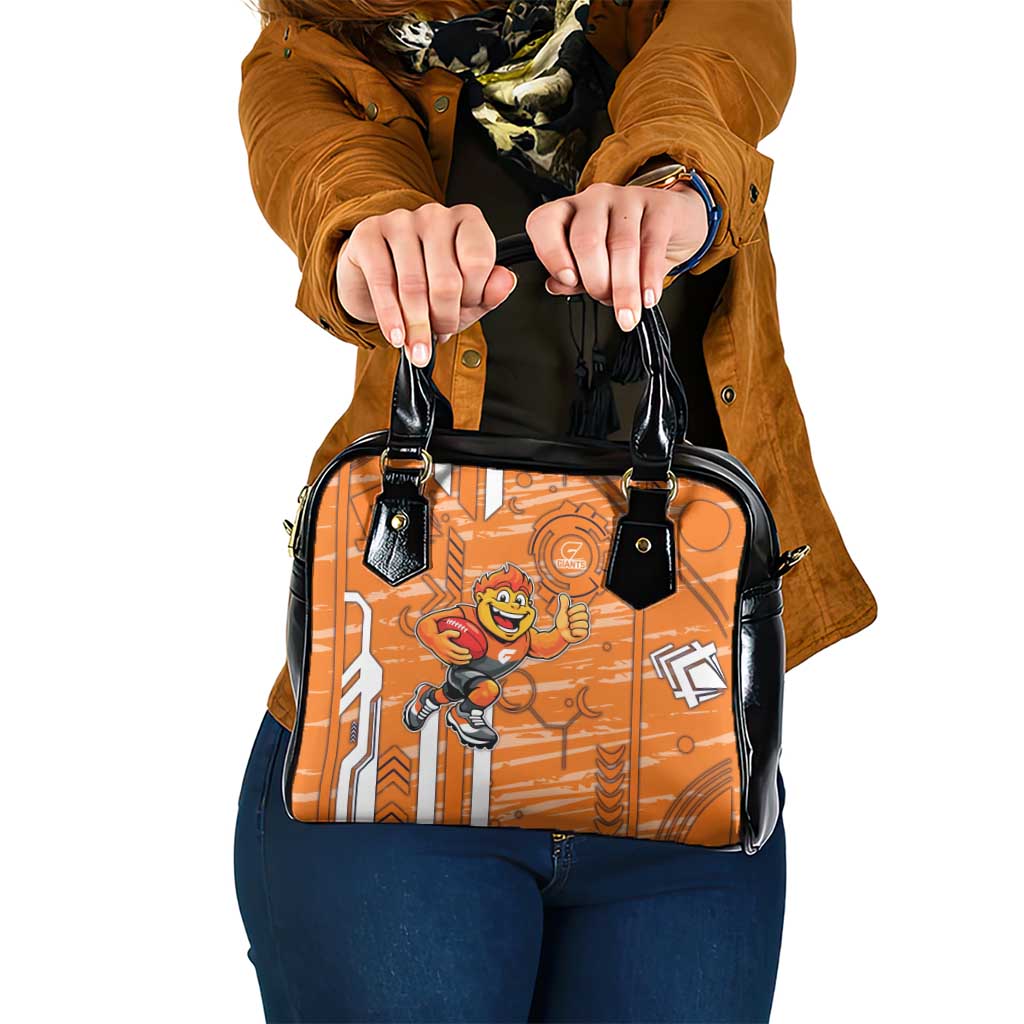 Greater Western Sydney Giants Shoulder Handbag Mascot Cartoon Football Illustration Style