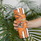 Greater Western Sydney Giants Skinny Tumbler Mascot Cartoon Football Illustration Style