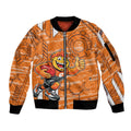 Greater Western Sydney Giants Sleeve Zip Bomber Jacket Mascot Cartoon Football Illustration Style
