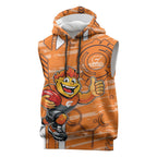 Greater Western Sydney Giants Sleeveless Hoodie Mascot Cartoon Football Illustration Style