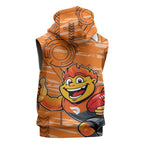 Greater Western Sydney Giants Sleeveless Hoodie Mascot Cartoon Football Illustration Style