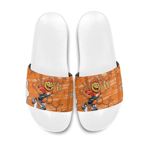 Greater Western Sydney Giants Slide Sandals Mascot Cartoon Football Illustration Style