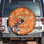 Greater Western Sydney Giants Spare Tire Cover Mascot Cartoon Football Illustration Style