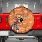 Greater Western Sydney Giants Spare Tire Cover Mascot Cartoon Football Illustration Style
