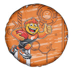 Greater Western Sydney Giants Spare Tire Cover Mascot Cartoon Football Illustration Style