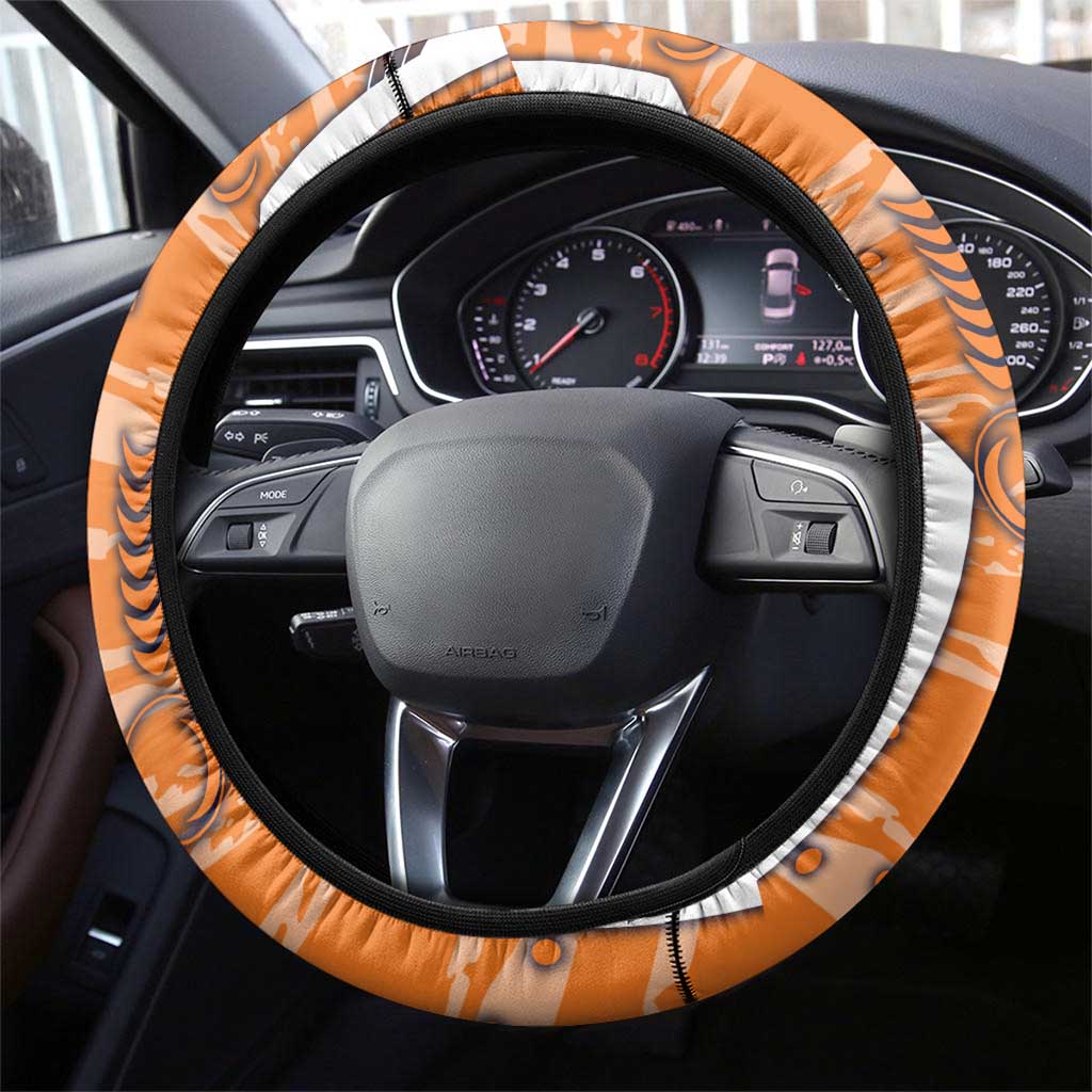 Greater Western Sydney Giants Steering Wheel Cover Mascot Cartoon Football Illustration Style