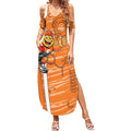 Greater Western Sydney Giants Summer Maxi Dress Mascot Cartoon Football Illustration Style