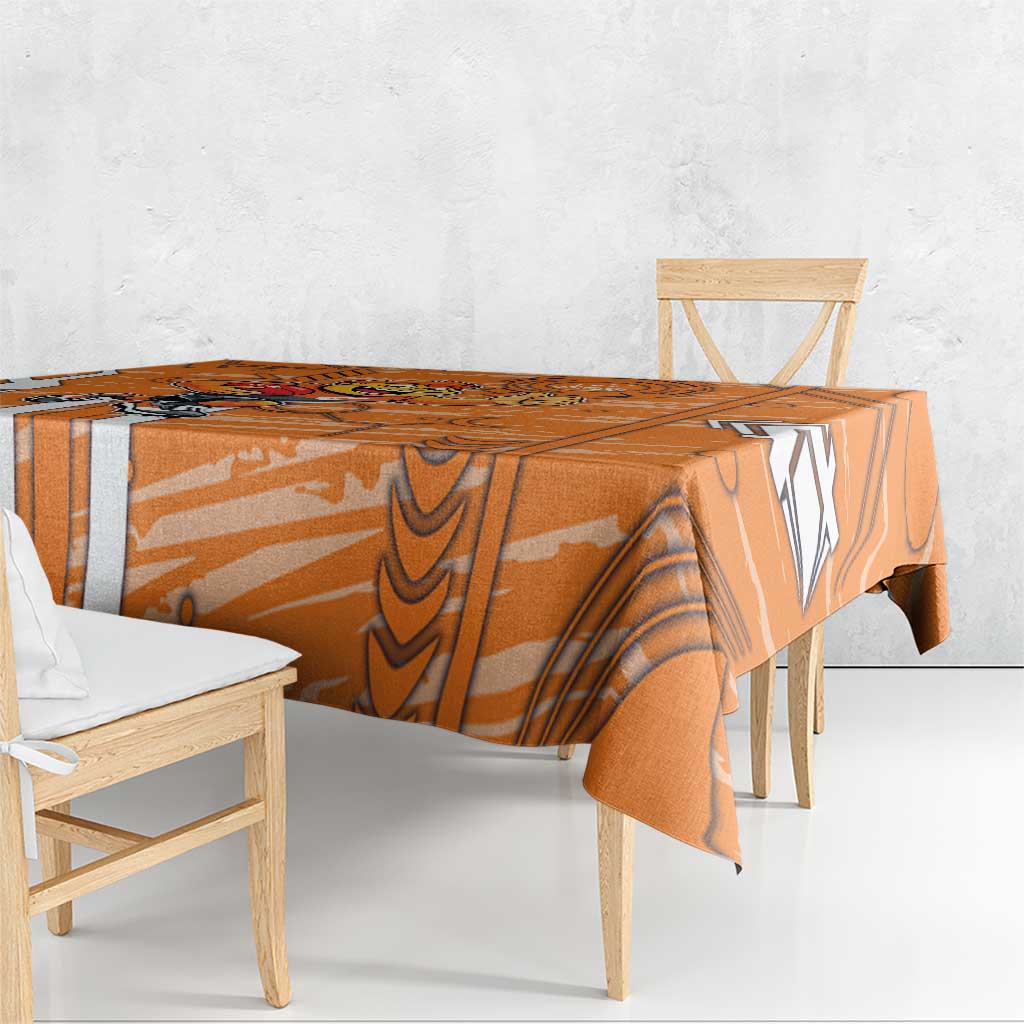 Greater Western Sydney Giants Tablecloth Mascot Cartoon Football Illustration Style