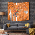 Greater Western Sydney Giants Tapestry Mascot Cartoon Football Illustration Style