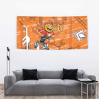 Greater Western Sydney Giants Tapestry Mascot Cartoon Football Illustration Style