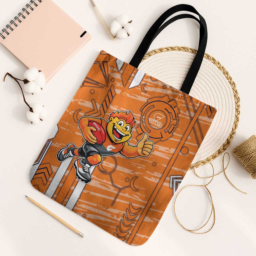 Greater Western Sydney Giants Tote Bag Mascot Cartoon Football Illustration Style