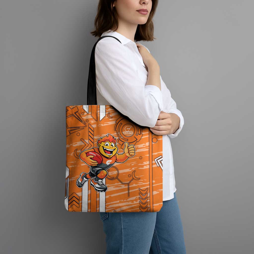 Greater Western Sydney Giants Tote Bag Mascot Cartoon Football Illustration Style