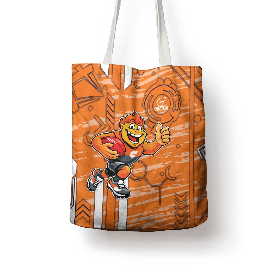 Greater Western Sydney Giants Tote Bag Mascot Cartoon Football Illustration Style