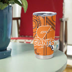 Greater Western Sydney Giants Tumbler Cup Mascot Cartoon Football Illustration Style